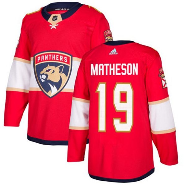 Men-s-Florida-Panthers-Michael-Matheson-NO.19-Authentic-Red-Home
