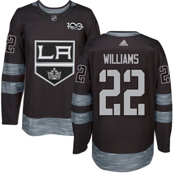 Men-s-Los-Angeles-Kings-Tiger-Williams-NO.22-Authentic-Black-1917-2017-100th-Anniversary