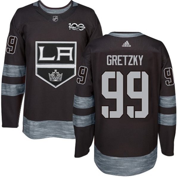 Men-s-Los-Angeles-Kings-Wayne-Gretzky-NO.99-Authentic-Black-1917-2017-100th-Anniversary
