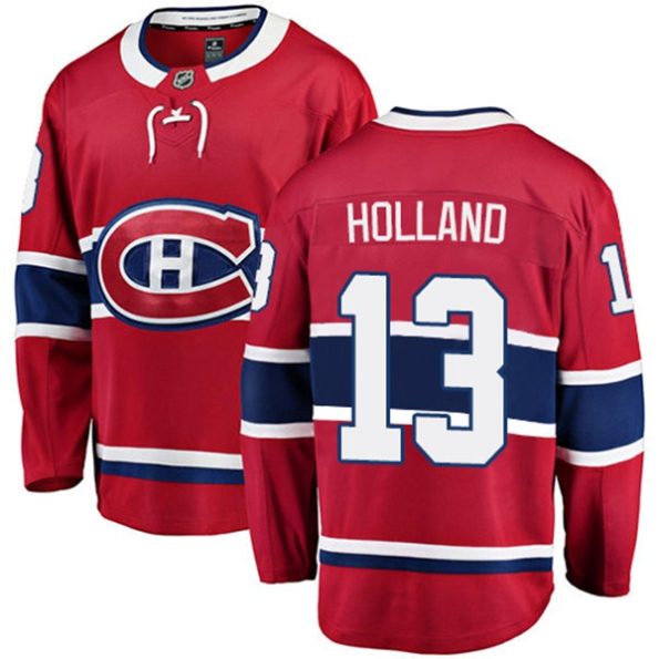 Men-s-Montreal-Canadiens-Peter-Holland-NO.13-Breakaway-Red-Fanatics-Branded-Home