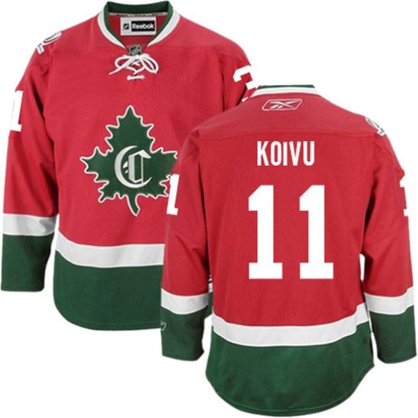 Men-s-Montreal-Canadiens-Saku-Koivu-NO.11-Reebok-Red-Third-New-CD