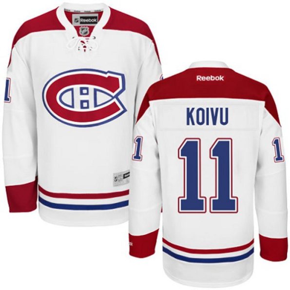 Men-s-Montreal-Canadiens-Saku-Koivu-NO.11-Reebok-White-Away
