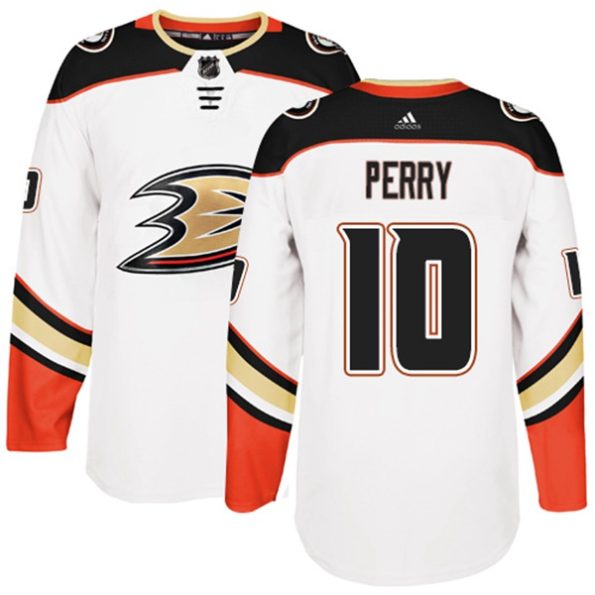 Men-s-NHL-Anaheim-Ducks-Corey-Perry-NO.10-White-Authentic-Away