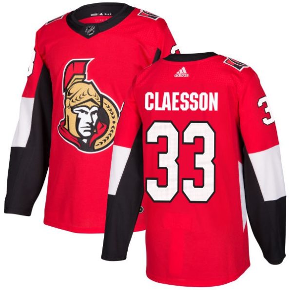 Men-s-Ottawa-Senators-Fredrik-Claesson-NO.33-Authentic-Red-Home
