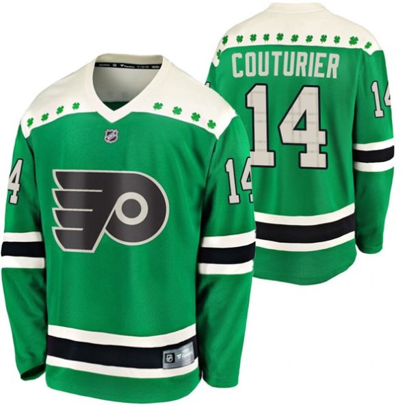 Men-s-Philadelphia-Flyers-Sean-Couturier-14-Green-2020-St.-Patricks-Day-Breakaway