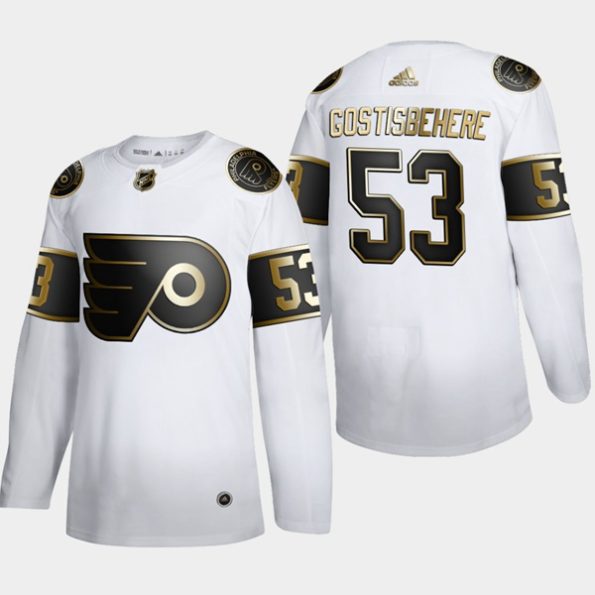 Men-s-Philadelphia-Flyers-Shayne-Gostisbehere-NO.53-NHL-Golden-Edition-White-Authentic-Jersey