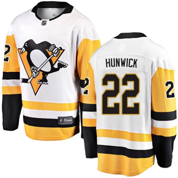 Men-s-Pittsburgh-Penguins-Matt-Hunwick-NO.22-Breakaway-White-Fanatics-Branded-Away