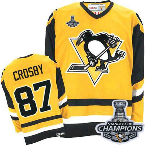 Men-s-Pittsburgh-Penguins-Sidney-Crosby-NO.87-Authentic-Throwback-Gold-CCM-Stanley-Cup-Champions