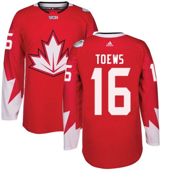 Men-s-Team-Canada-NO.16-Jonathan-Toews-Authentic-Red-Away-2016-World-Cup-Hockey-Jersey