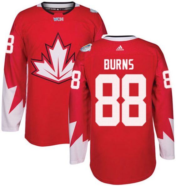 Men-s-Team-Canada-NO.88-Brent-Burns-Authentic-Red-Away-2016-World-Cup-Hockey-Jersey