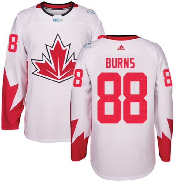 Men-s-Team-Canada-NO.88-Brent-Burns-Authentic-White-Home-2016-World-Cup-Hockey-Jersey
