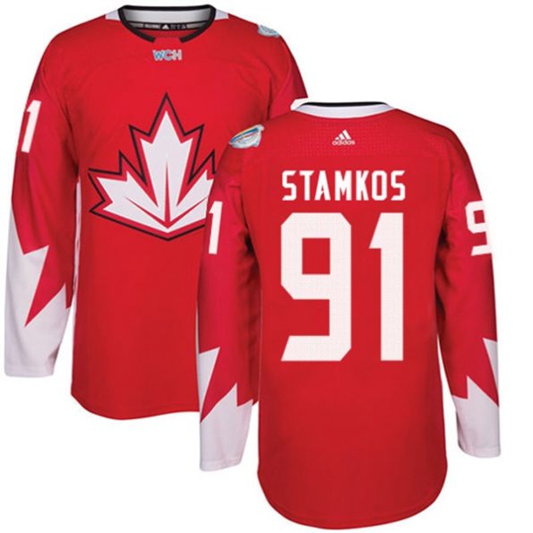 Men-s-Team-Canada-NO.91-Steven-Stamkos-Authentic-Red-Away-2016-World-Cup-Hockey-Jersey