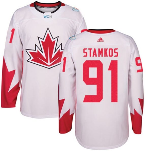 Men-s-Team-Canada-NO.91-Steven-Stamkos-Authentic-White-Home-2016-World-Cup-Hockey-Jersey