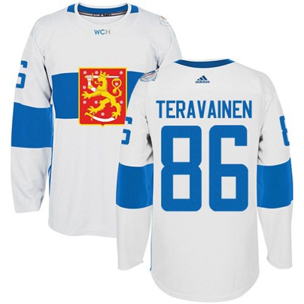 Men-s-Team-Finland-NO.86-Teuvo-Teravainen-Authentic-White-Home-2016-World-Cup-of-Hockey