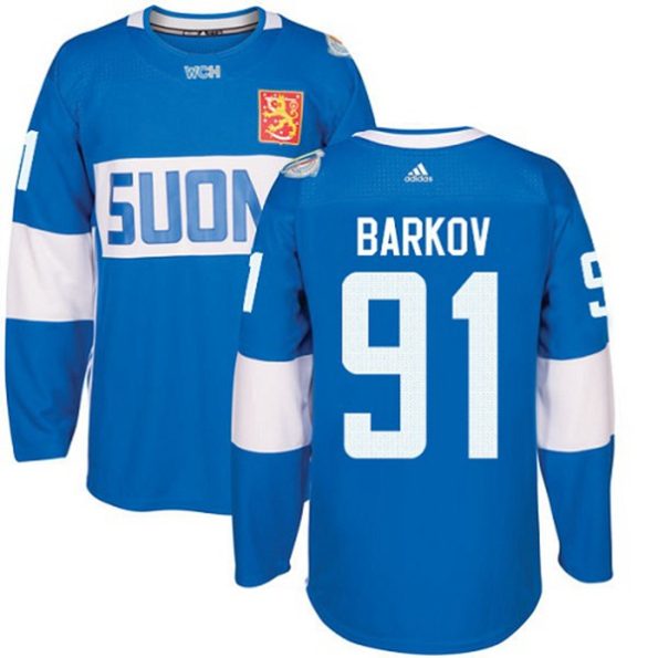Men-s-Team-Finland-NO.91-Aleksander-Barkov-Authentic-Blue-Away-2016-World-Cup-of-Hockey
