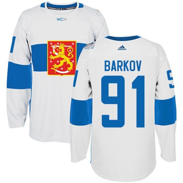 Men-s-Team-Finland-NO.91-Aleksander-Barkov-Authentic-White-Home-2016-World-Cup-of-Hockey