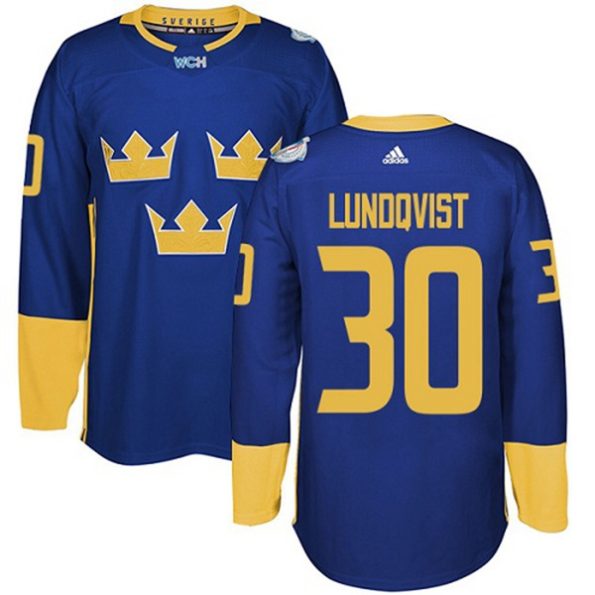 Men-s-Team-Sweden-NO.30-Henrik-Lundqvist-Authentic-Royal-Blue-Away-2016-World-Cup-of-Hockey-Jersey