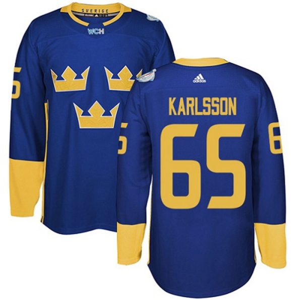Men-s-Team-Sweden-NO.65-Erik-Karlsson-Authentic-Royal-Blue-Away-2016-World-Cup-of-Hockey-Jersey