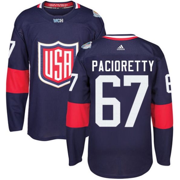Men-s-Team-USA-NO.67-Max-Pacioretty-Authentic-Navy-Blue-Away-2016-World-Cup-Hockey