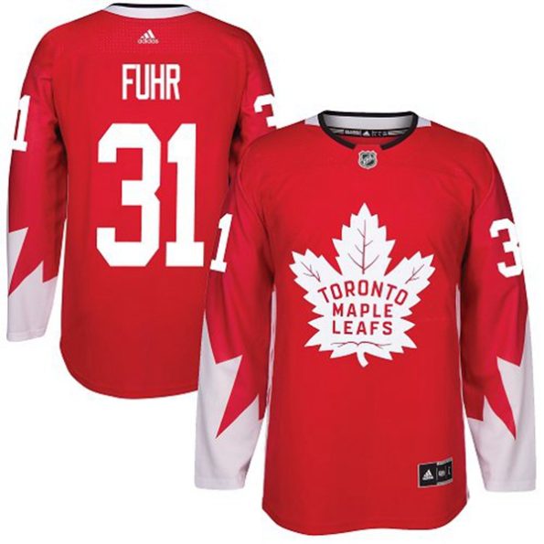 Men-s-Toronto-Maple-Leafs-Grant-Fuhr-NO.31-Authentic-Red-Alternate