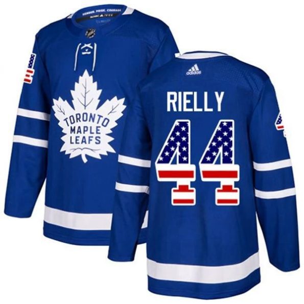 Men-s-Toronto-Maple-Leafs-Morgan-Rielly-44-Blue-USA-Flag-Fashion-Authentic