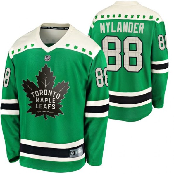 Men-s-Toronto-Maple-Leafs-William-Nylander-NO.88-Green-2020-St-Paddys-Day-Breakaway