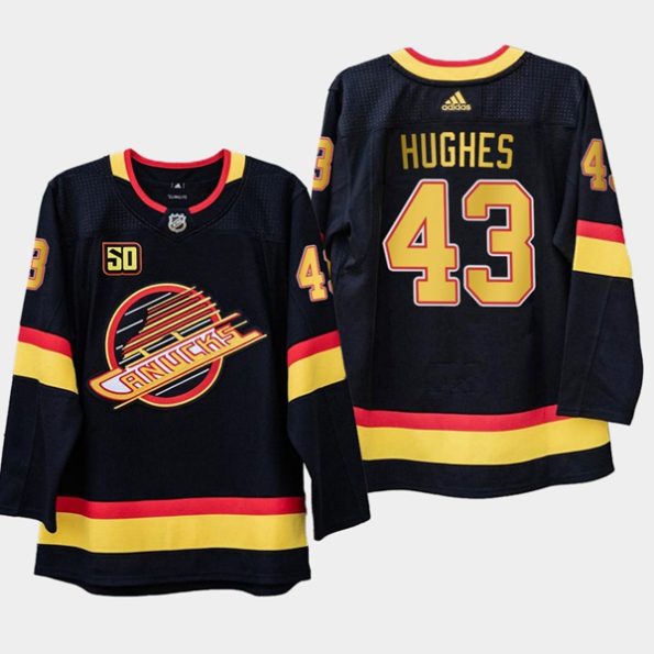 Men-s-Vancouver-Canucks-Quinn-Hughes-NO.43-50th-Anniversary-Black-1989-Flying-Skate
