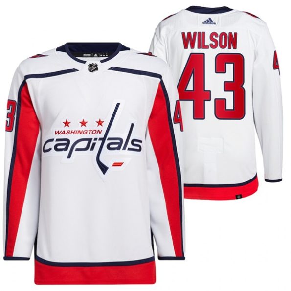 Men-s-Washington-Capitals-Tom-Wilson-NO.43-Away-White-2021-22-Primegreen-Authentic-Pro