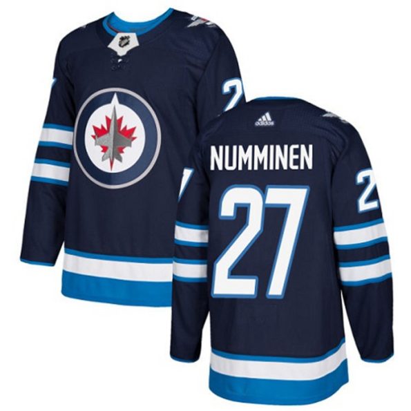 Men-s-Winnipeg-Jets-Teppo-Numminen-NO.27-Authentic-Navy-Blue-Home