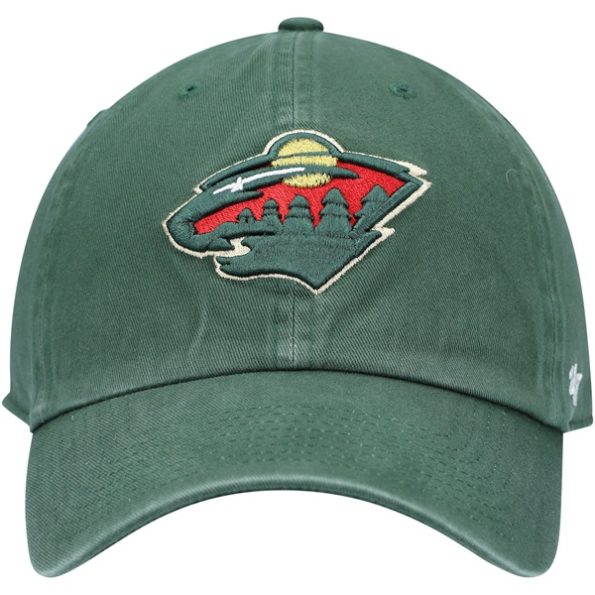 Minnesota-Wild-47-Team-Clean-Up-Justerbar-Keps-Gron.3