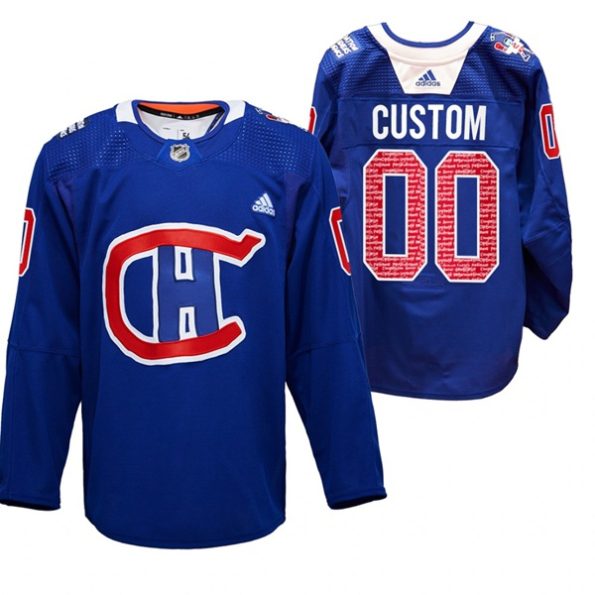 Montreal-Canadiens-Custom-RadioTeleDON-Jersey-Royal-NO.00-Special-Edition