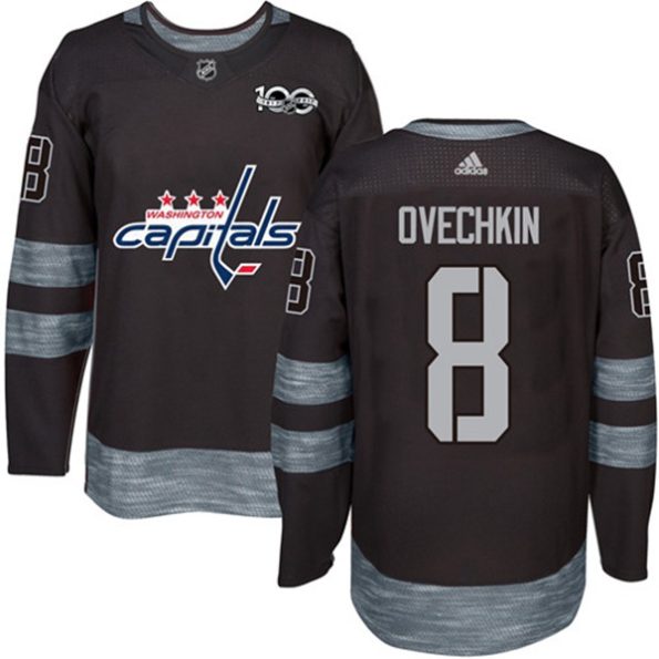 NHL-Alex-Ovechkin-Authentic-Men-s-Black-Jersey-Washington-Capitals-NO.8-1917-2017-100th-Anniversary