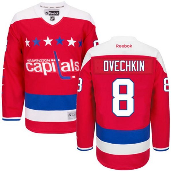 NHL-Alex-Ovechkin-Authentic-Men-s-Red-Jersey-Reebok-Washington-Capitals-NO.8-Third