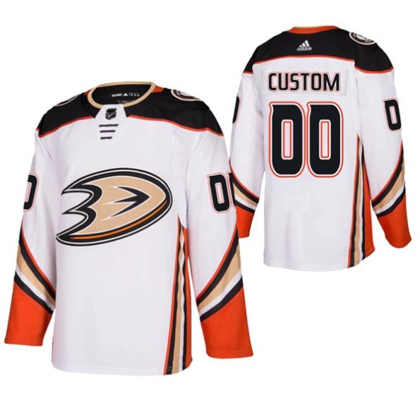 NHL-Anaheim-Ducks-Customized-Borta-Vit-Authentic