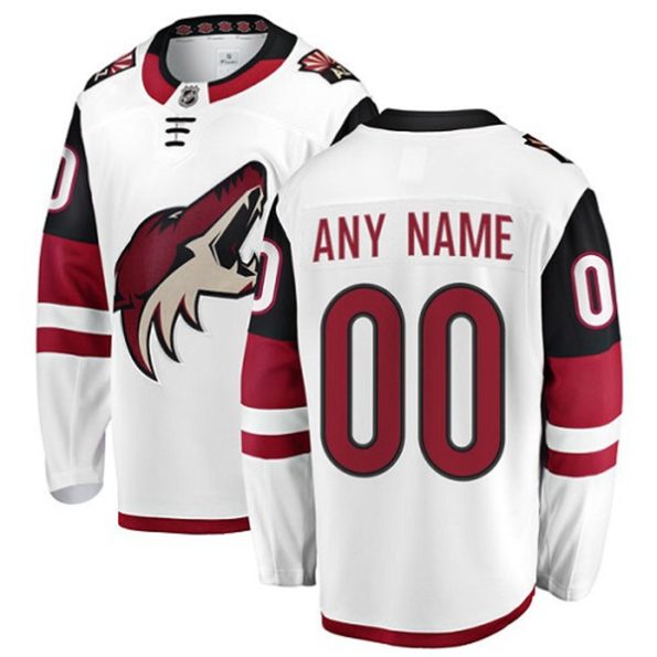 NHL-Arizona-Coyotes-Customized-Fanatics-Branded-Borta-Vit-Authentic