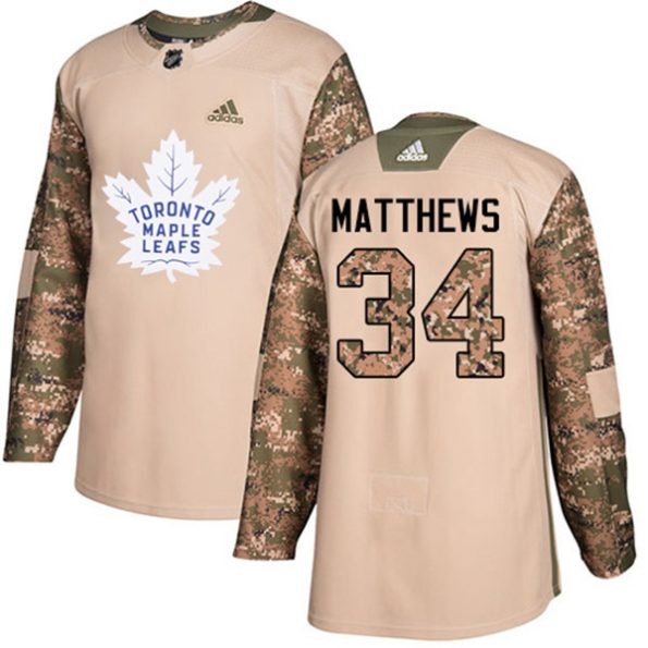 NHL-Auston-Matthews-Authentic-Men-s-Camo-Jersey-Toronto-Maple-Leafs-NO.34-Veterans-Day-Practice