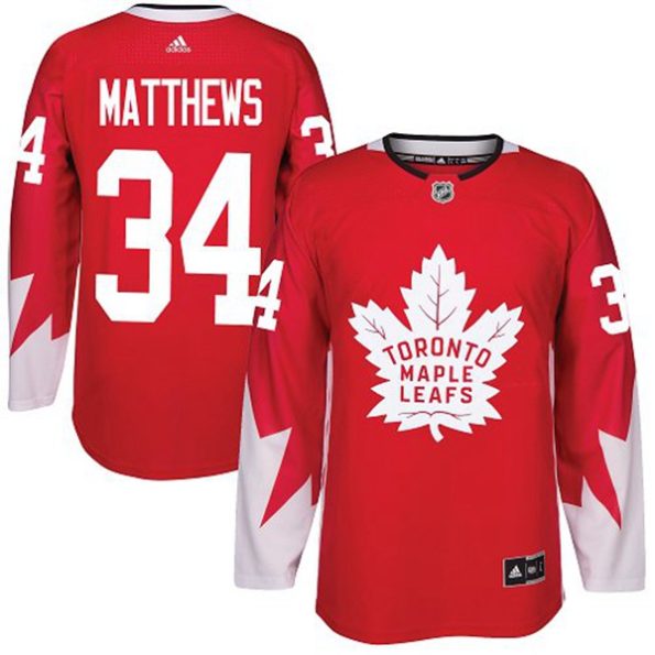 NHL-Auston-Matthews-Authentic-Men-s-Red-Jersey-Toronto-Maple-Leafs-NO.34-Alternate