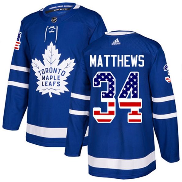 NHL-Auston-Matthews-Authentic-Men-s-Royal-Blue-Jersey-Toronto-Maple-Leafs-NO.34-USA-Flag-Fashion