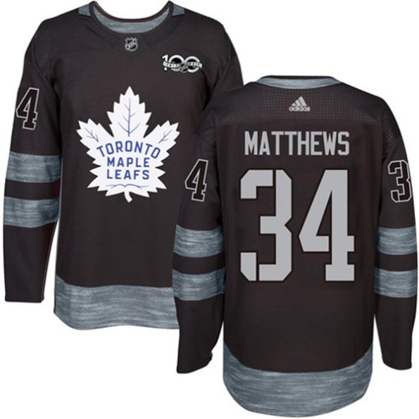 NHL-Auston-Matthews-Premier-Men-s-Black-Jersey-Toronto-Maple-Leafs-NO.34-1917-2017-100th-Anniversary