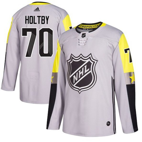 NHL-Braden-Holtby-Authentic-Men-s-Gray-Jersey-Washington-Capitals-NO.70-2018-All-Star-Metro-Division