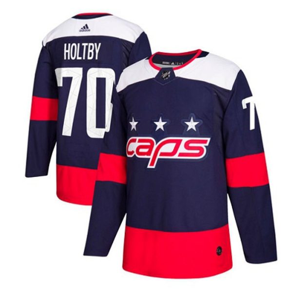 NHL-Braden-Holtby-Authentic-Men-s-Navy-Blue-Jersey-Washington-Capitals-NO.70-2018-Stadium-Series
