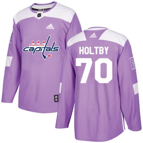 NHL-Braden-Holtby-Authentic-Men-s-Purple-Jersey-Washington-Capitals-NO.70-Fights-Cancer-Practice