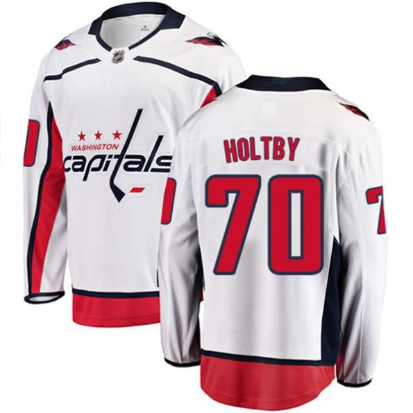 NHL-Braden-Holtby-Breakaway-Men-s-White-Jersey-Fanatics-Branded-Washington-Capitals-NO.70-Away