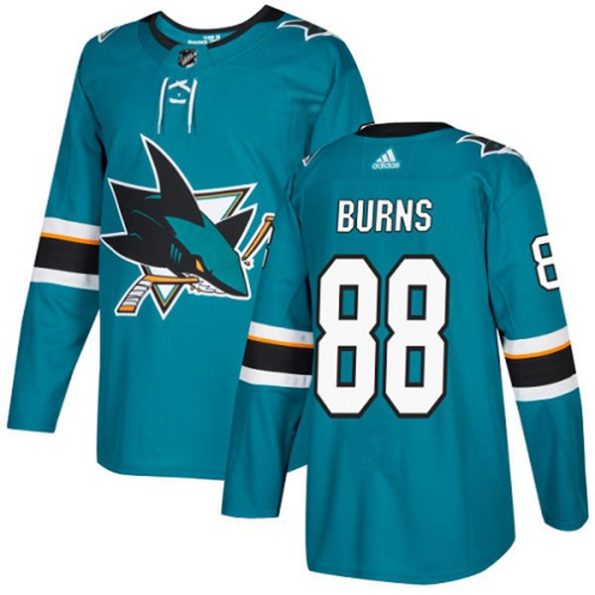 NHL-Brent-Burns-Authentic-Men-s-Teal-Green-Jersey-San-Jose-Sharks-NO.88-Home