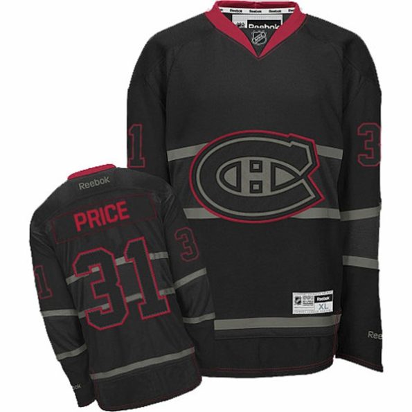 NHL-Carey-Price-Authentic-Men-s-Black-Ice-Jersey-Reebok-Montreal-Canadiens-NO.31