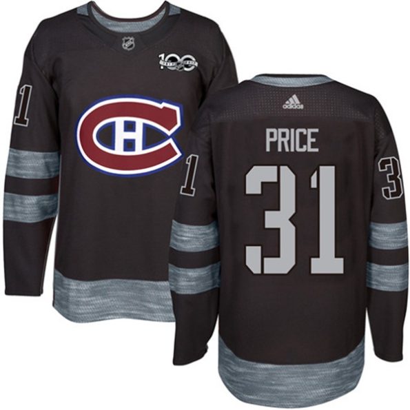 NHL-Carey-Price-Authentic-Men-s-Black-Jersey-Montreal-Canadiens-NO.31-1917-2017-100th-Anniversary