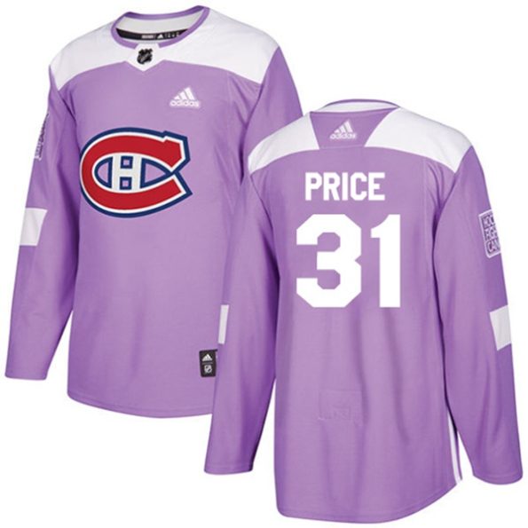 NHL-Carey-Price-Authentic-Men-s-Purple-Jersey-Montreal-Canadiens-NO.31-Fights-Cancer-Practice