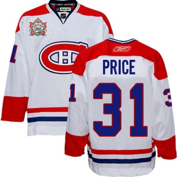 NHL-Carey-Price-Authentic-Men-s-White-Jersey-Reebok-Montreal-Canadiens-NO.31-Heritage-Classic