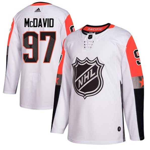 NHL-Connor-McDavid-Authentic-Men-s-White-Jersey-Edmonton-Oilers-NO.97-2018-All-Star-Pacific-Division