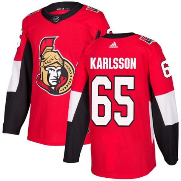 NHL-Erik-Karlsson-Authentic-Men-s-Red-Jersey-Ottawa-Senators-NO.65-Home